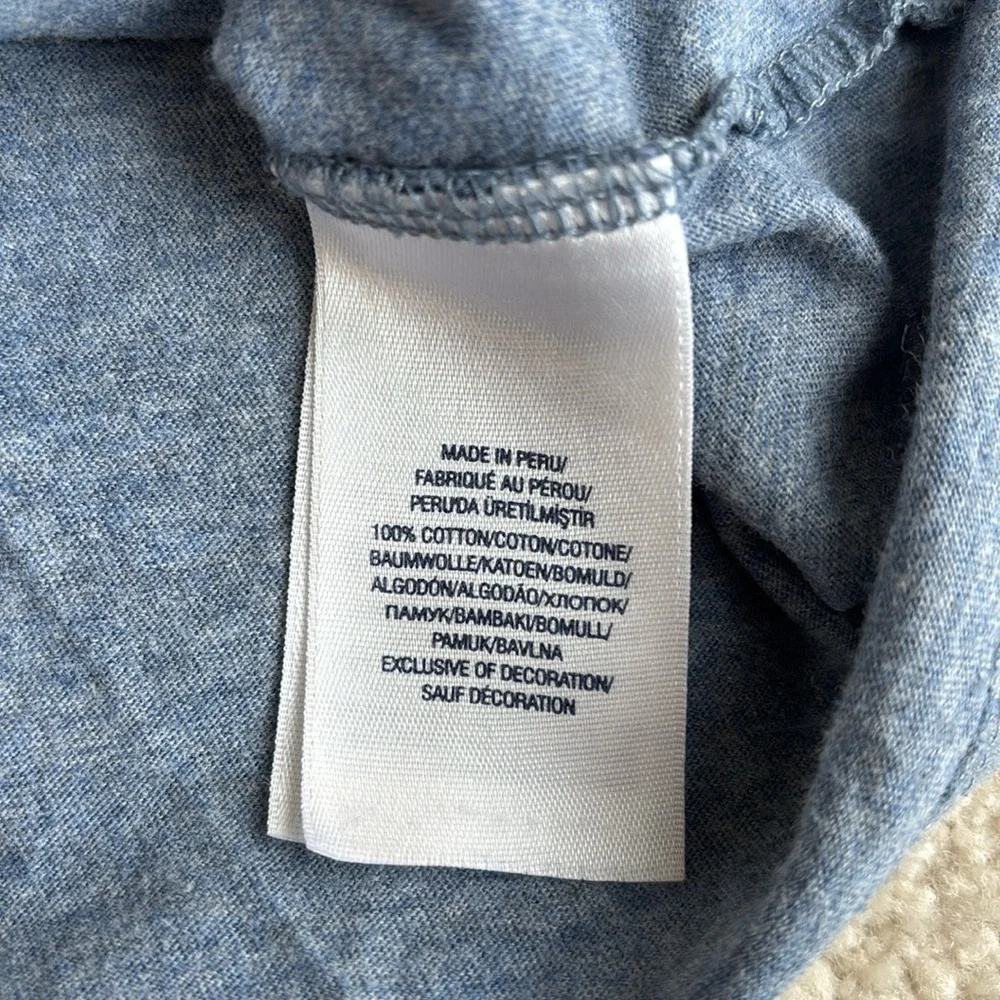 Polo‎ Ralph Lauren Heather Blue Lightweight Hoodie Pullover Cotton Preppy Men XL